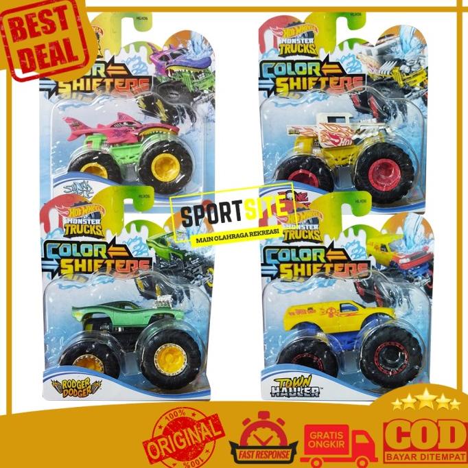 Hot Wheels Monster Trucks Color Shifters Berubah Warna Diecast Ori Kode 1108
