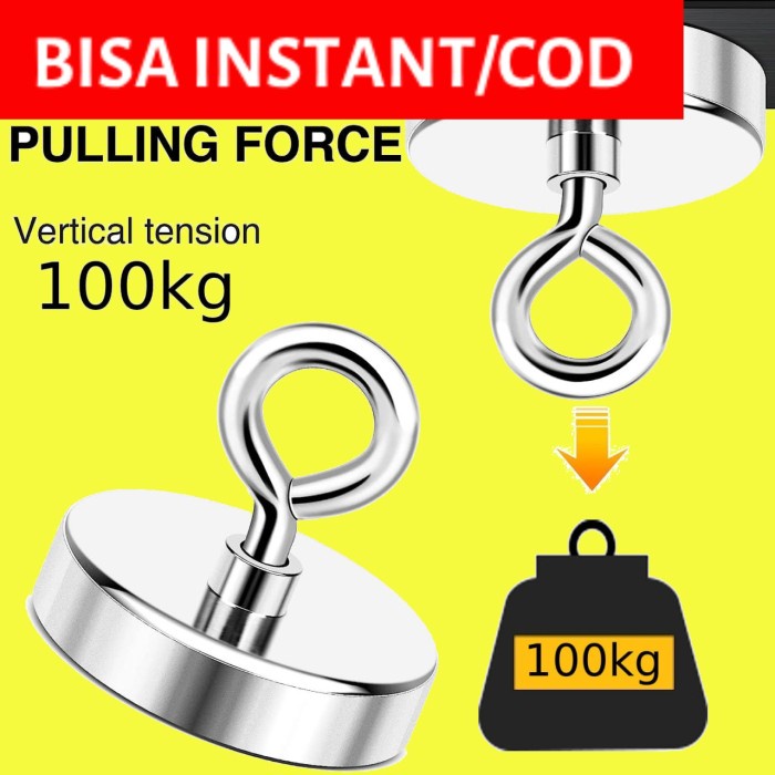 

Terbaru Strong Neodymium Magnet Model Bulat 48Mm 50-100Kg - Tn6 Promo Terlaris