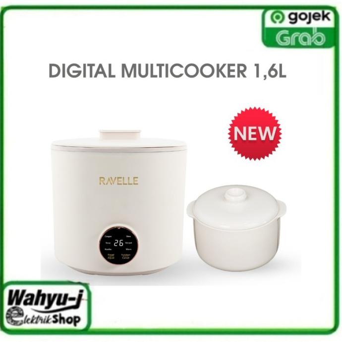 Ravelle Multi Cooker 1,6L Panci Listrik Dengan Low Watt Wulanlestaristore