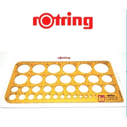 

Sarila Mal Lingkaran Rotring / Mal Bulat Rotring Warna Orange - Penggaris Mal