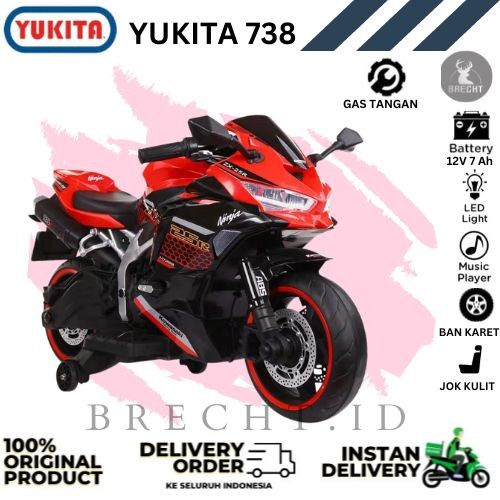 Mainan Anak Motor Aki Yukita 738 Ninja Kawasaki