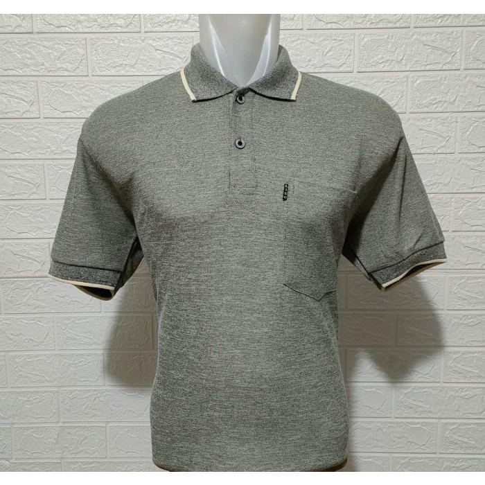 TERLARIS - KAOS KERAH PRIA KAOS MURAH CORAK SAKU DEWASA BAJU ATASAN BAPAK2 JUMBO.