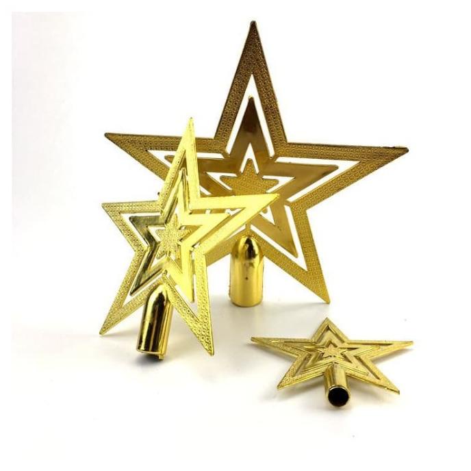 

Top Bintang Mini Dekorasi Pohon Natal Aksesories Christmas Gold Star Terbaik