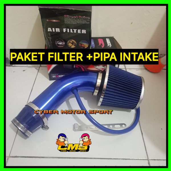 paket filter udara racing universal. paket open filter racing kit. Pipa dan filter set udara mobil