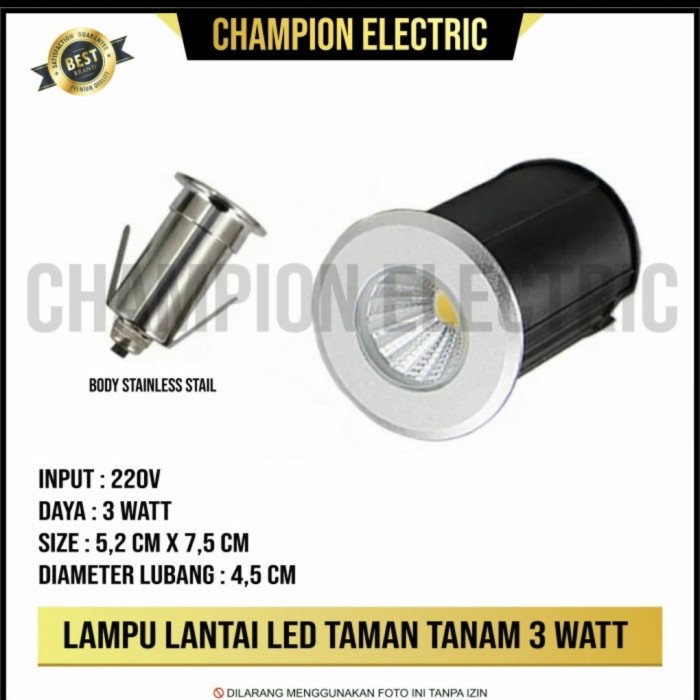 LAMPU LANTAI TANAM OUTDOOR SOROT LED HIAS DEKORASI TAMAN RUMAH CAFE