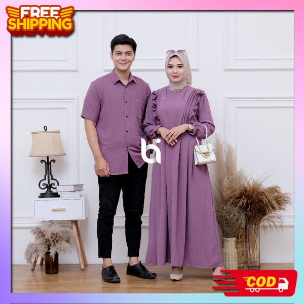 Baju Pakaian Cupel Remaja Gsmis Kopel Pesta Couple Dres Kopel Kondangan Gamis Kemeja Sarimbit Couple