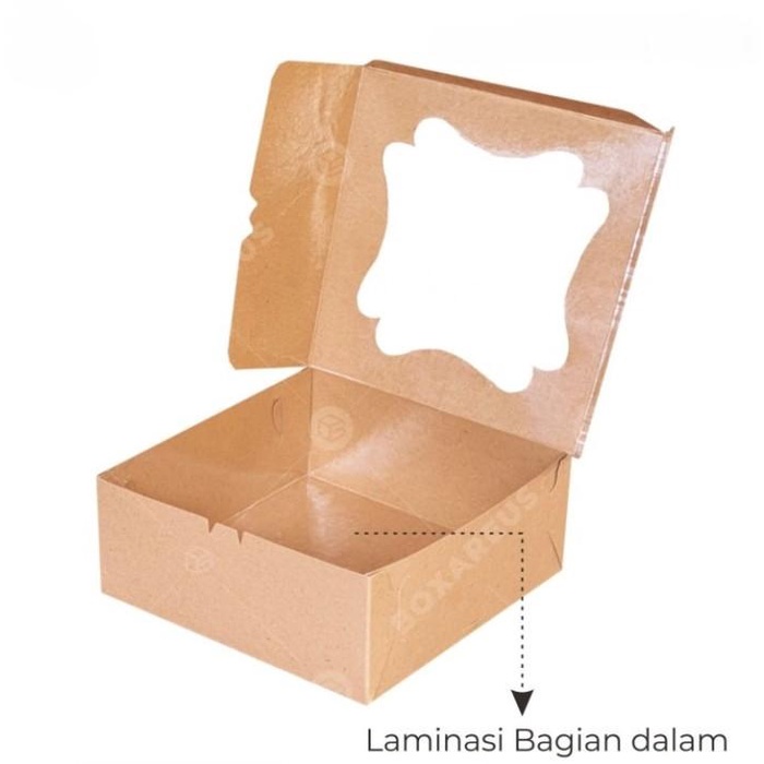 

Dus Kue Bolu Tart Kraft 20X20 / Kemasan Packaging Kue Cb202008 B 041