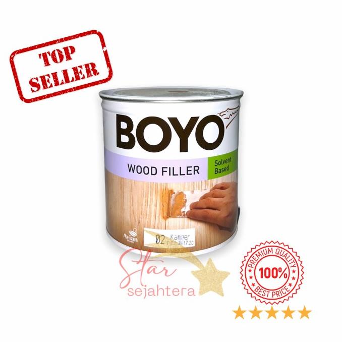 hanya disini] Boyo Wood Filler Plamir Dempul Penutup Pori Kayu Avian 1 kg Impra