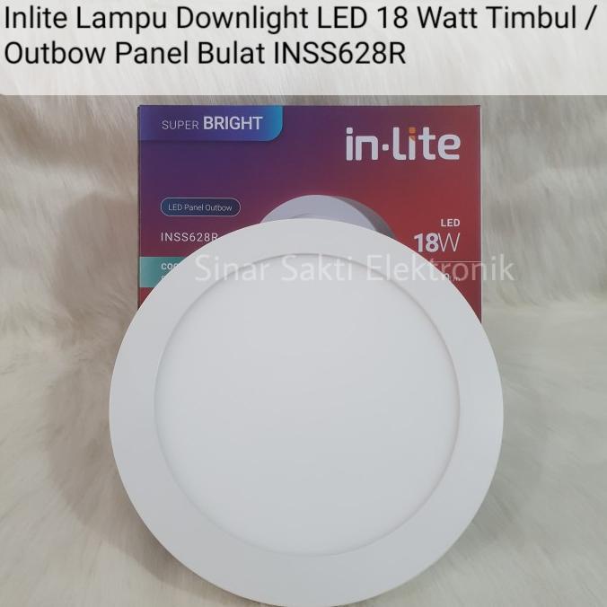 ,,,,,,,] Inlite Lampu Downlight LED 18 Watt Plafon Timbul Bulat In Lite In-lite