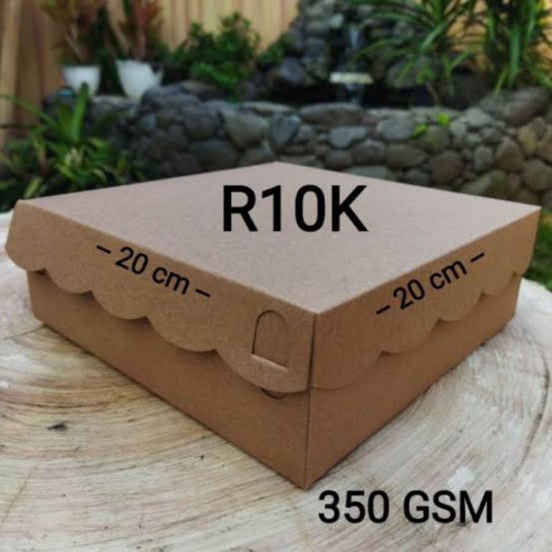 

Kardus Coklat R10k Kraft kardus nasi hajatan murah 350 Gsm