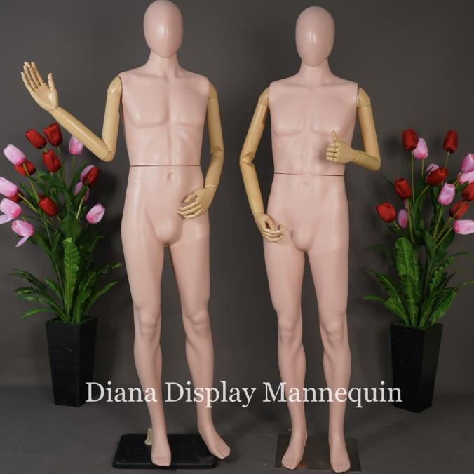 PATUNG MANEKIN FULLBODY PRIA DENGAN TANGAN ROBOT PLASTIK Terlaris