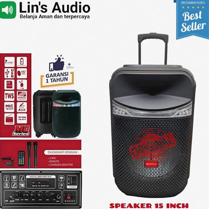 @#@#@#] Speaker aktif portable bluetooth 15 inch MAYAKA SPK815CO spiker troly