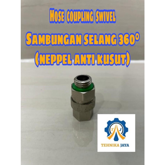 Sambungan selang 360 derajat / neppel anti kusut hose coupling swivel Best Seller