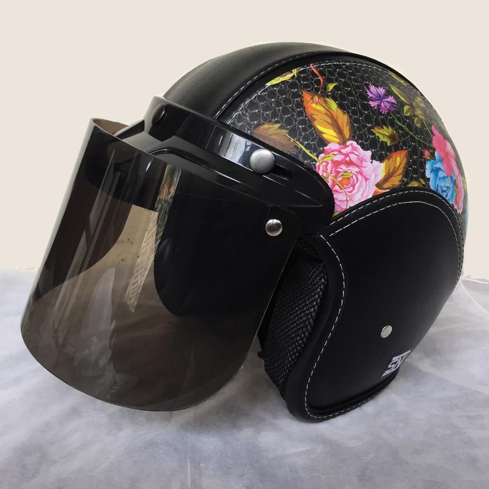 Helm bogo kulit helm bogo motif helm wanita dewasa helm bogo wanita hijab sni COD