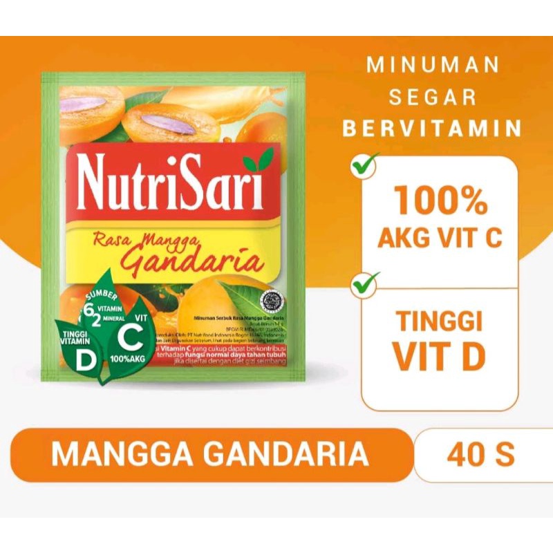 

Nutrisari Es Mangga Gandaria - Minuman Buat Vitamin C & Vitamin D
