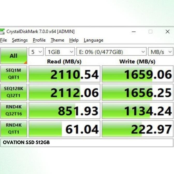 Baru OVATION SSD 1TB 2.5" SATA3 Internal SSD SATA III 1 TB Garansi 3 Tahun