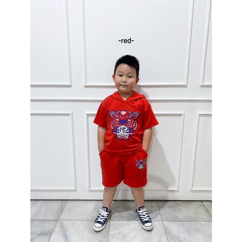 EXCLUSIVE ANAK ANAK KIDZIIA - SETELAN BAJU ANAK Kenzo Hoodie Celpen untuk Usia 2 - 10 tahun