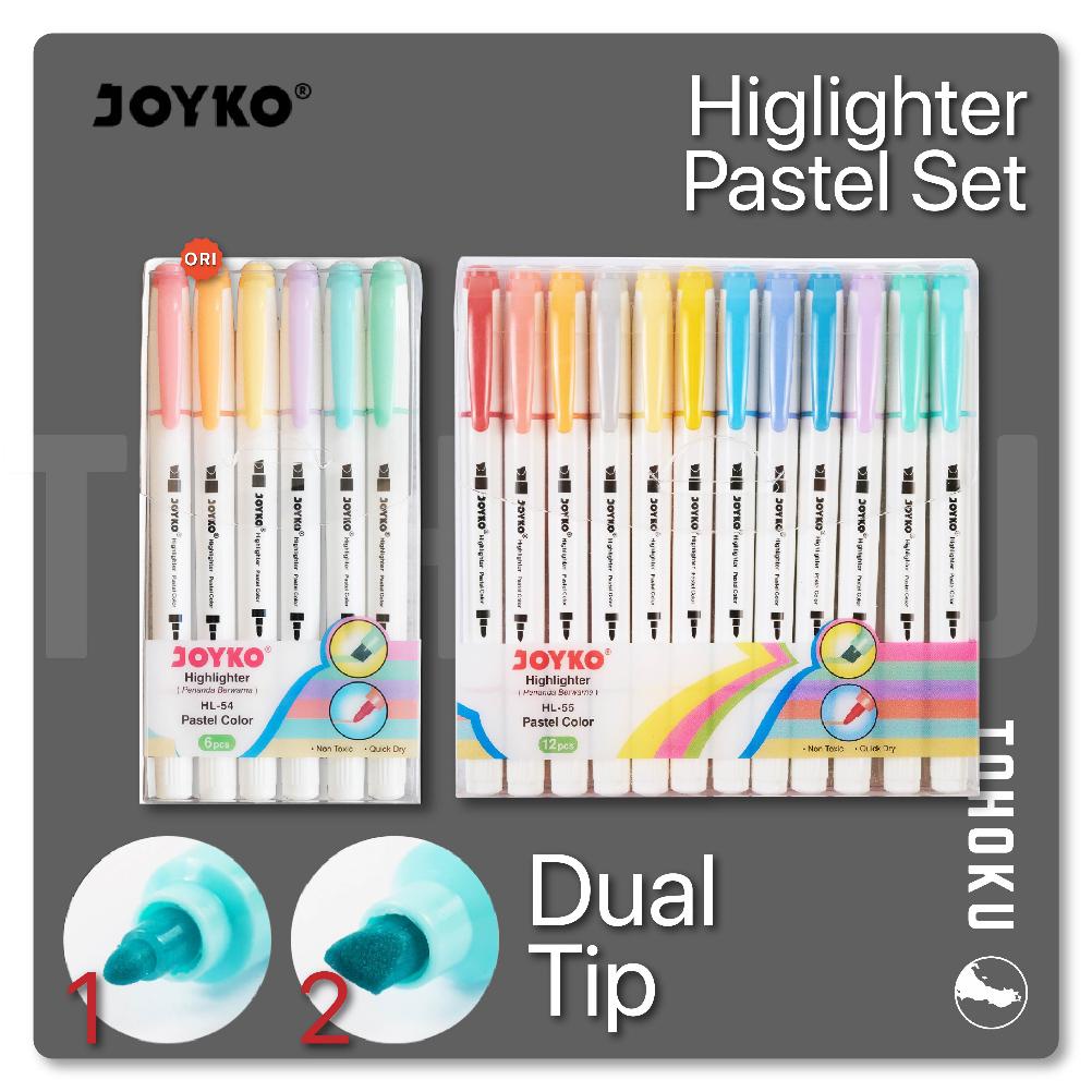 

Terjangkau - Joyko - HL-54 Set Highlighter Pastel - Stabilo Pastel ~