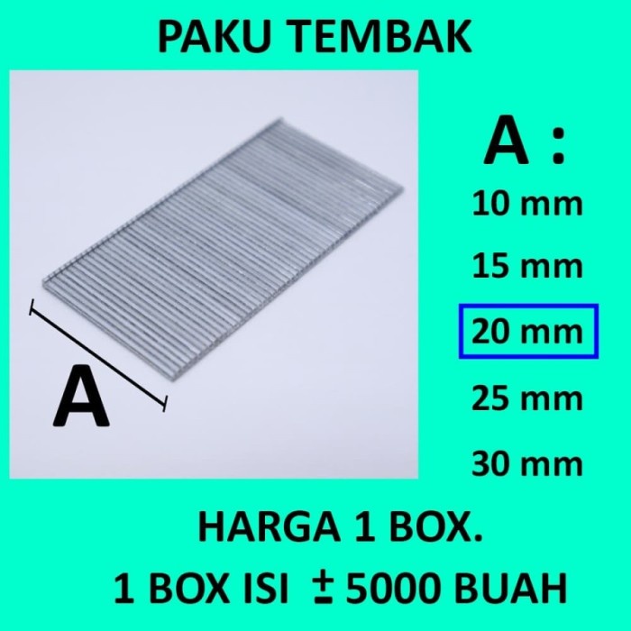 ~~~~~] F20 - isi paku tembak angin / staples gun TYPE PAKU I