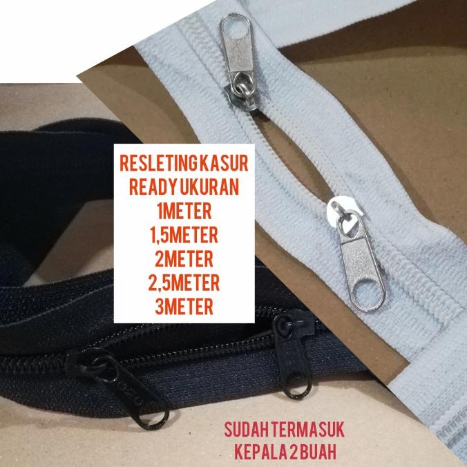 :::::::] resleting sarung kasur busa / resleting panjang 1 meter lebih