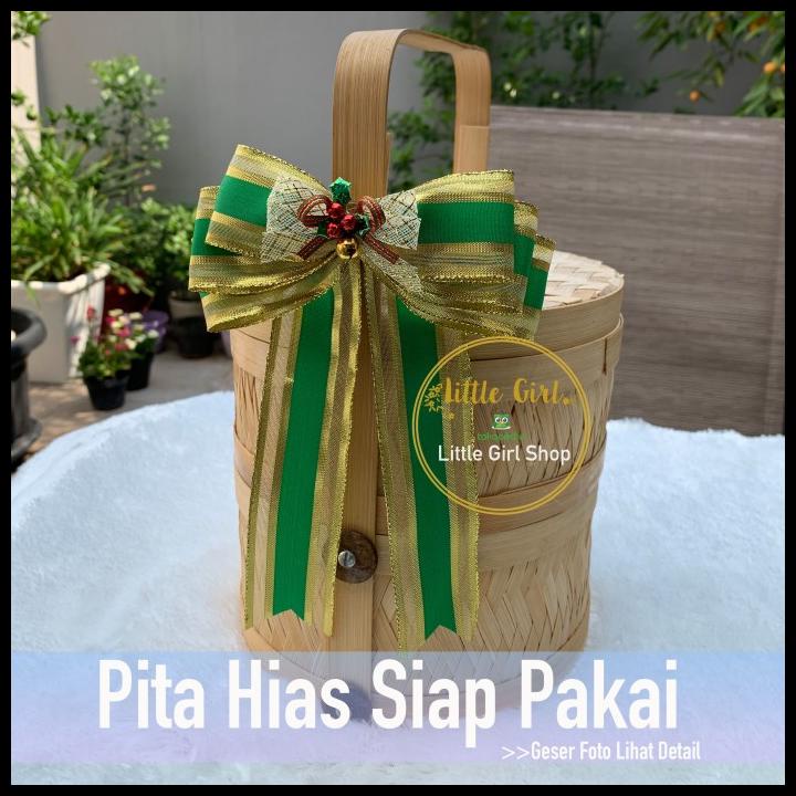 

GRATIS ONGKIR PITA SIAP PAKAI NATAL HIJAU - CHRISTMAS RIBBON HAMPERS PARCEL KADO !!!!!