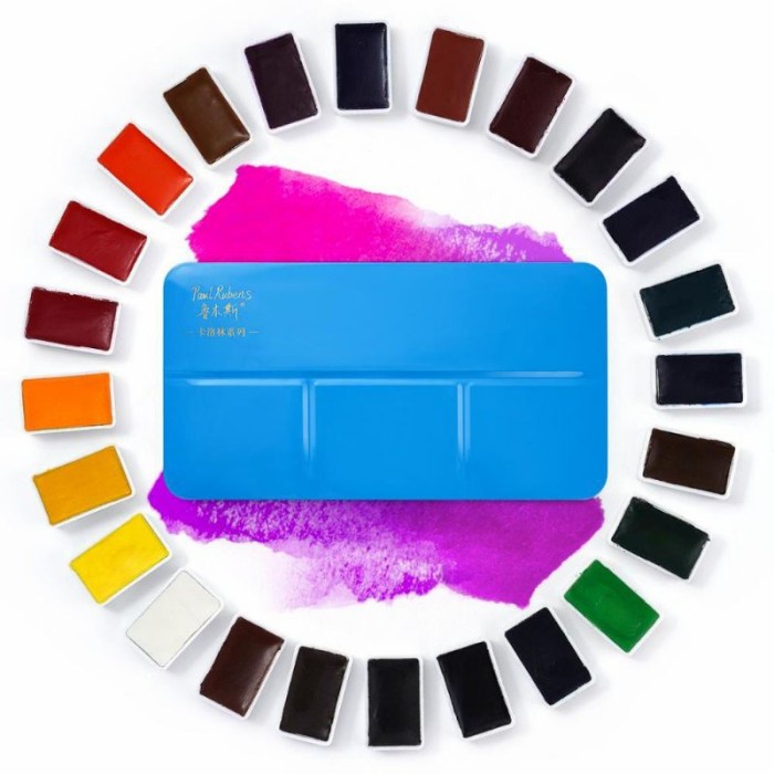 

Terlaris Paul Rubens Caroline Watercolor Set 24 Color Full Pans Student Grade Promo Terbaru