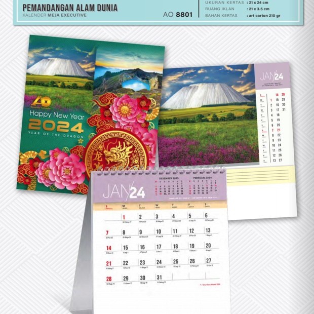 

Terlaris Kalender Meja 2024 Executive Design Premium Promo Terbaru