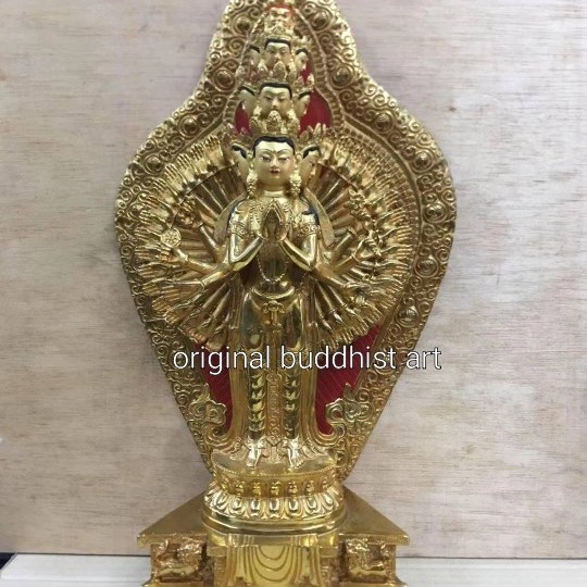 patung dewi kwan im seribu tangan tibet/ qian shou guan yin nepal