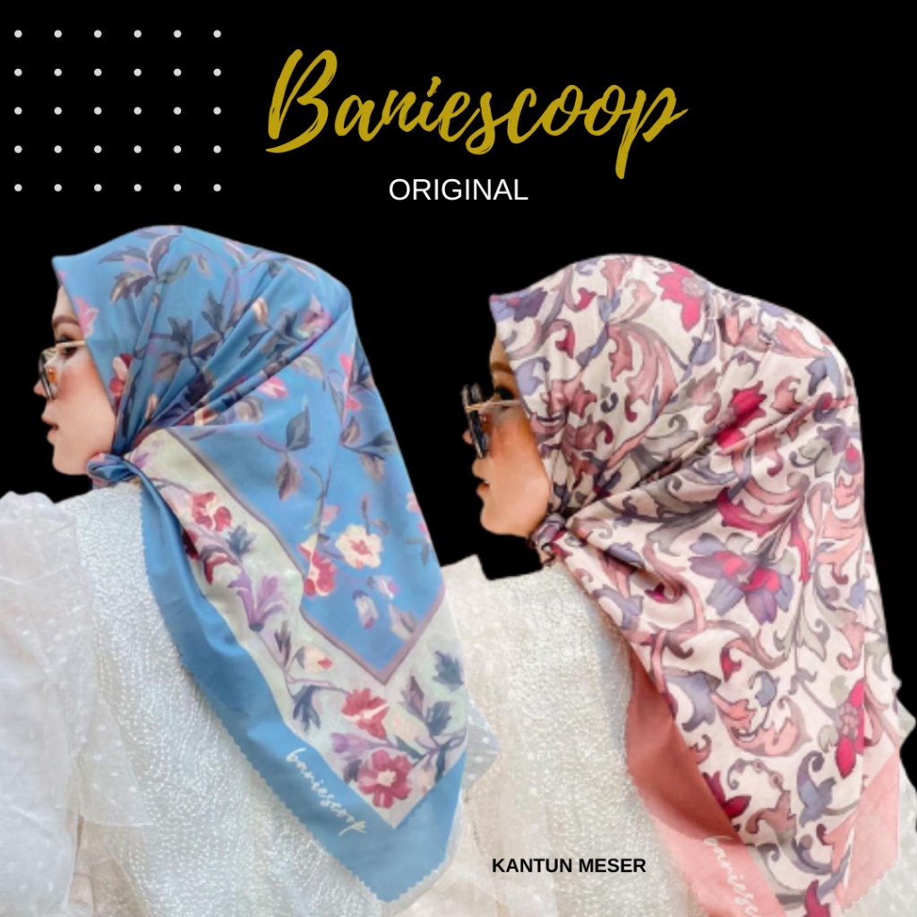 STYLISH HIJAB DAILY Kerudung Baniescoop Hijab Ori Official Store Motif Baniescop Original Jilbab