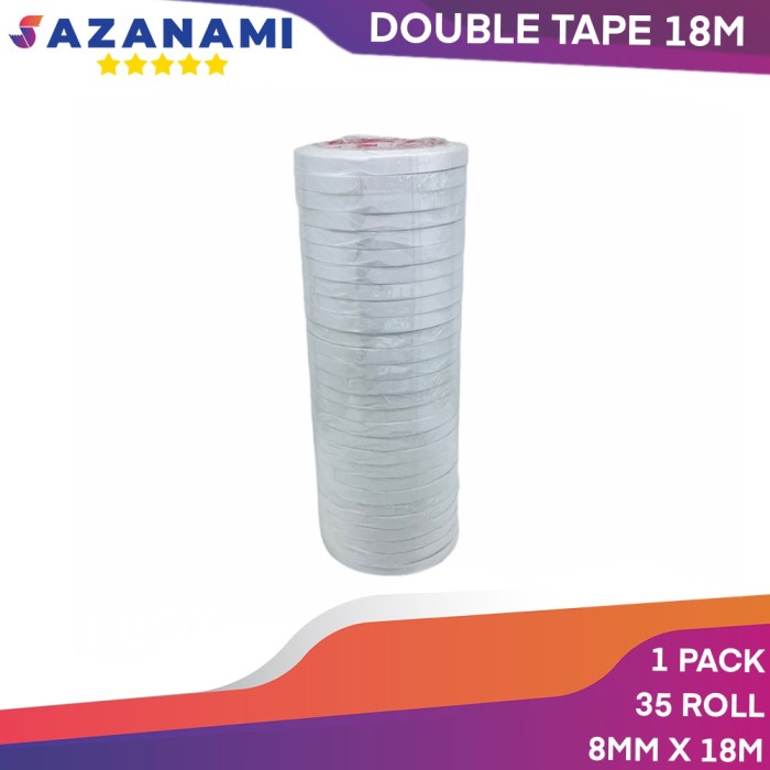 

Terbaru Double Tape 8Mm X 18 Meter Doubletape Kertas Putih Sazanami Isi 35Roll Promo Terlaris