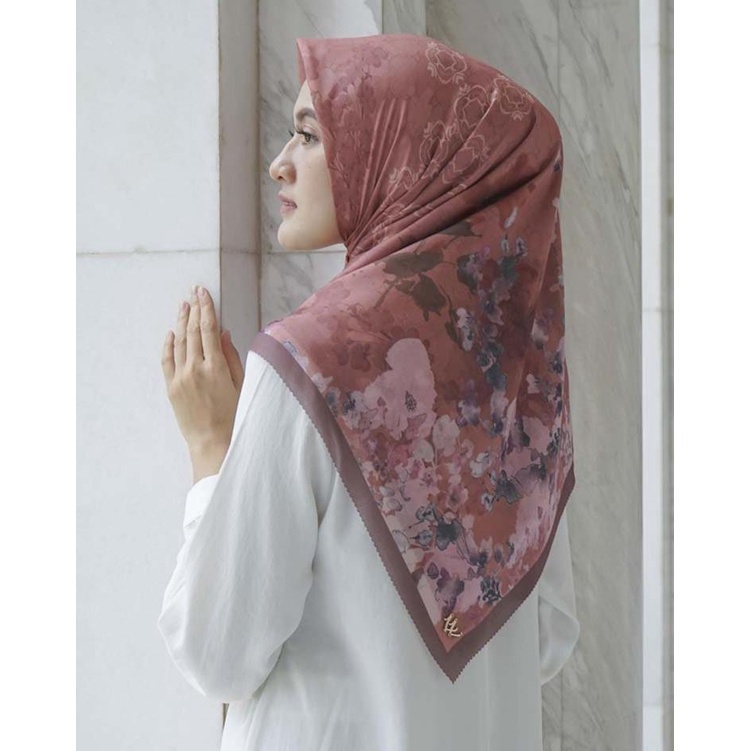 STYLISH HIJAB DAILY LOUISALUNA - Florista - Hijab Voal Segiempat - Jilbab Motif Wanita
