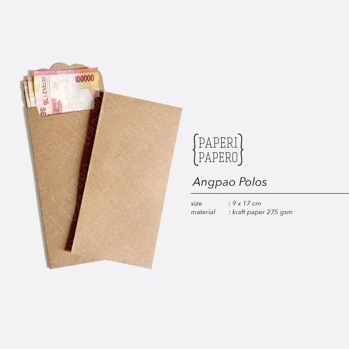 

$$$$] Envelope / Amplop / Angpao Cokelat Polos Kraft Rustic Brown Plain