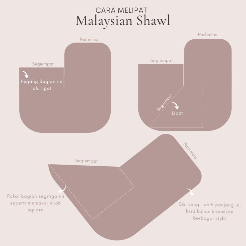 DAILY PREMIUM HIJAB [MALAYSIAN SHAWL] Premium Ceruty Babydoll Pashmina Square Segiempat
