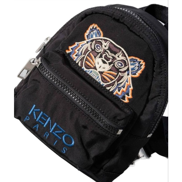 TAS BRANDED TIGER MINI BACKPACK CANVAS BLACK