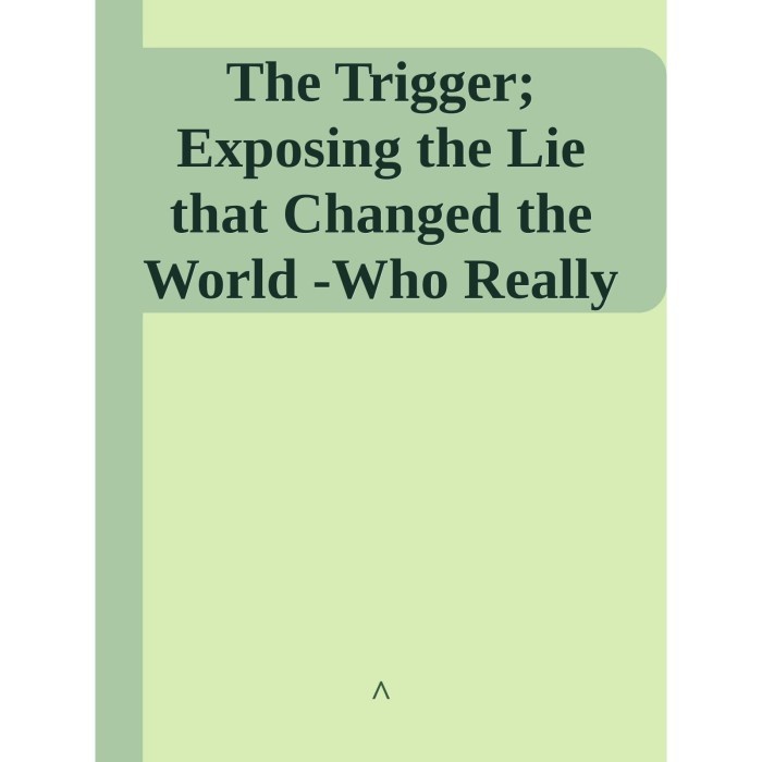 

The Trigger David Icke 2019 Ickonic 978-1-9160258-0-6