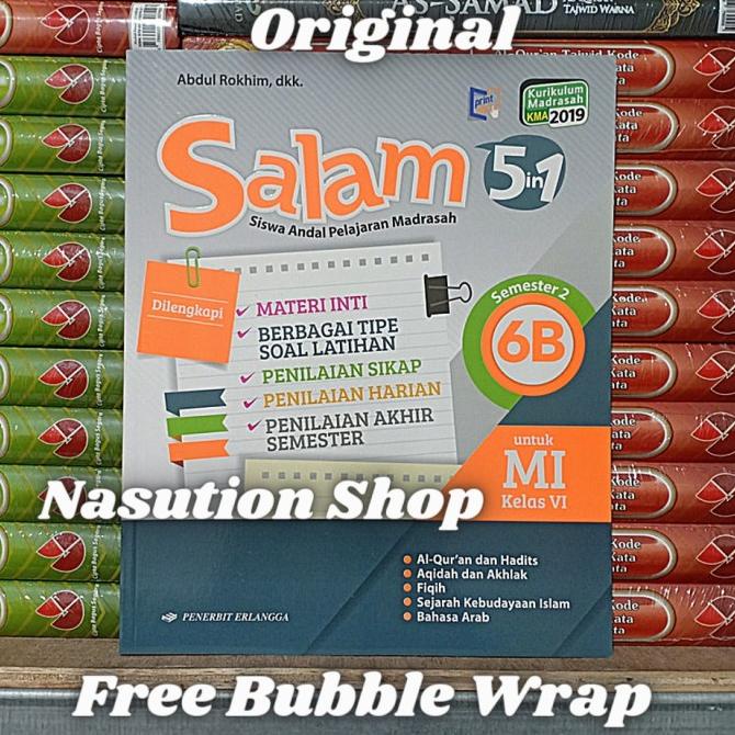

SALE Buku Salam 5 In 1 6B KMA 2019 Kelas 6 MI Erlangga Original Termurah