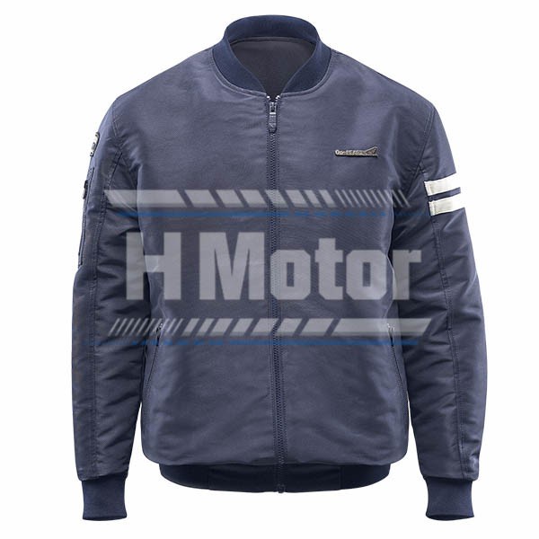 Honda ORI Fabulous Bomber Jacket Stylish Keren - Navy BIRU BLUE