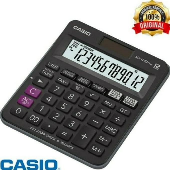 

CASIO MJ-120D PLUS - Check & Correct Calculator / Kalkulator Desktop
