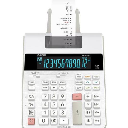 

CASIO FR-2650RC KALKULATOR PRINTING / 2650 RC CALCULATOR PRINT