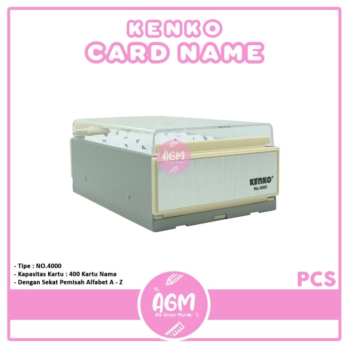 

Promo Kenko Box Name Card / Name Card Case 4000 / Kotak Kartu Nama