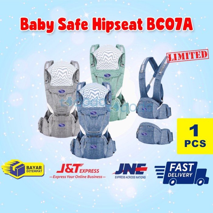 {PlanetShop} Baby Safe Hipseat BC07A - Gendongan Bayi - Grey Murah