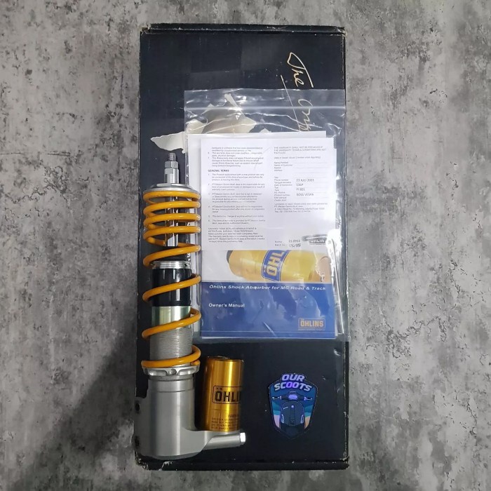 {BEKAS} Shock Ohlins PI 801 Front Original Vespa Matic Murah