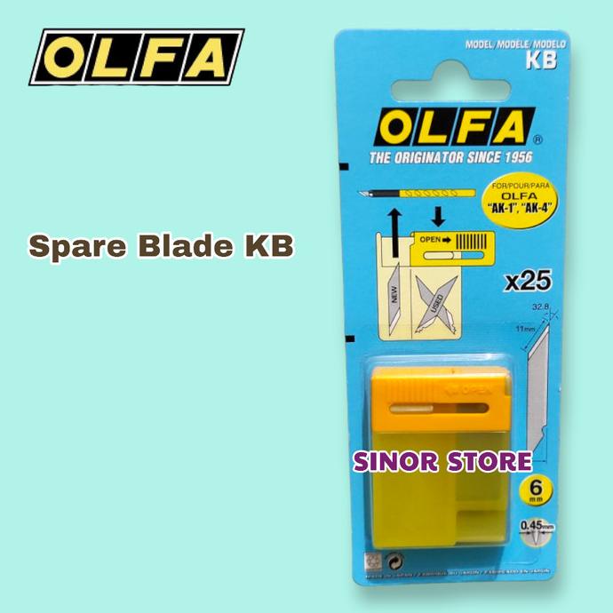 

roc Olfa Cutter REFILL KB Spare Blade isi 25 pcs Per Pack