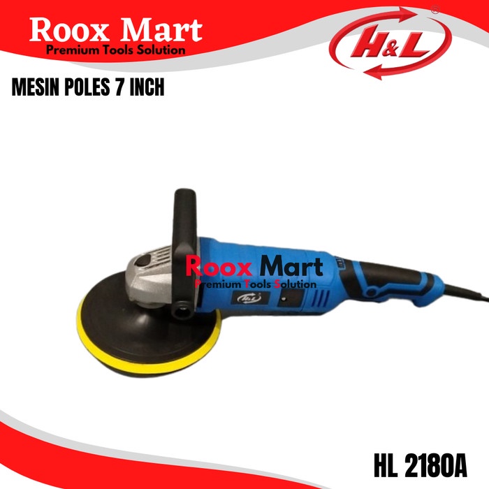 JM- Mesin Poles 7" H&L HL 2180 A Polisher Variable Speed HNL HL2180A