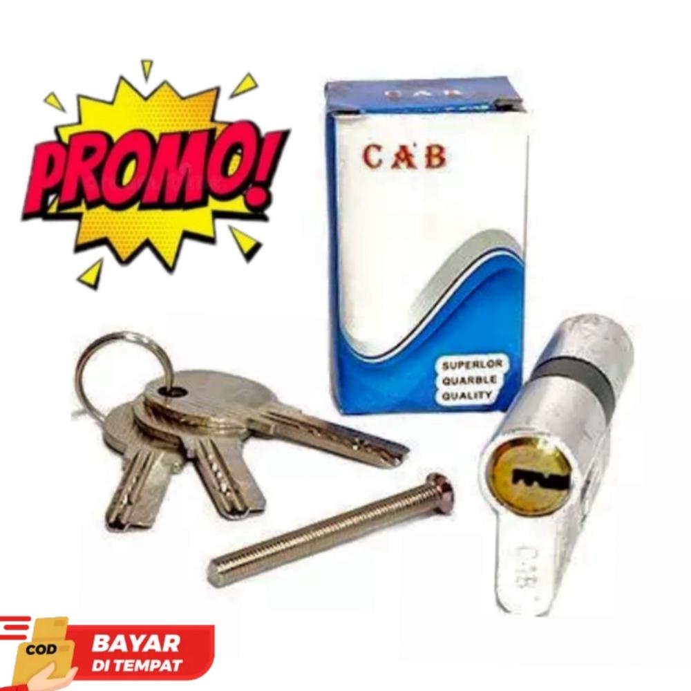 TRENDING SILINDER KUNCI ALUMUNIUM 60MM SILINDER KUNCI ALUMUNIUM 3 ANAK KUNCI PUTIH CAB NOVEMBER CERI