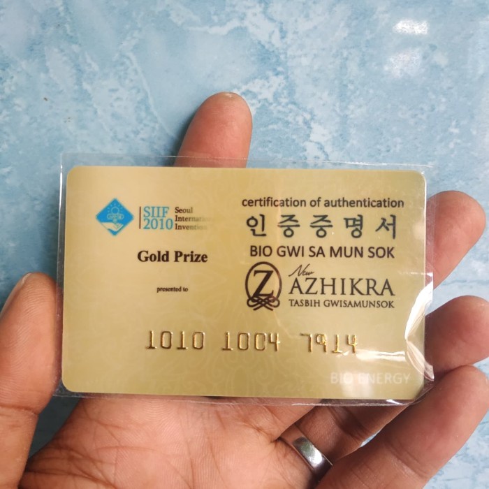 Azhikra Kalung Gelang Kesehatan Black Jade ( ORIGINAL) Erin MI