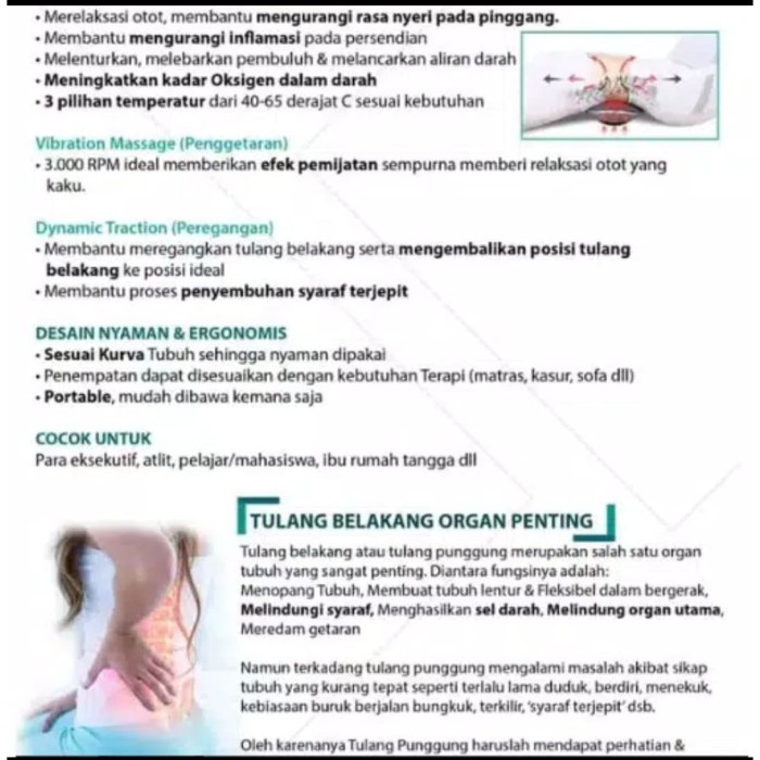 Dr Qyu - Alat Terapi Saraf Kejepit - Terjepit - Dr.Qyu Lumbar Traction Erin MI