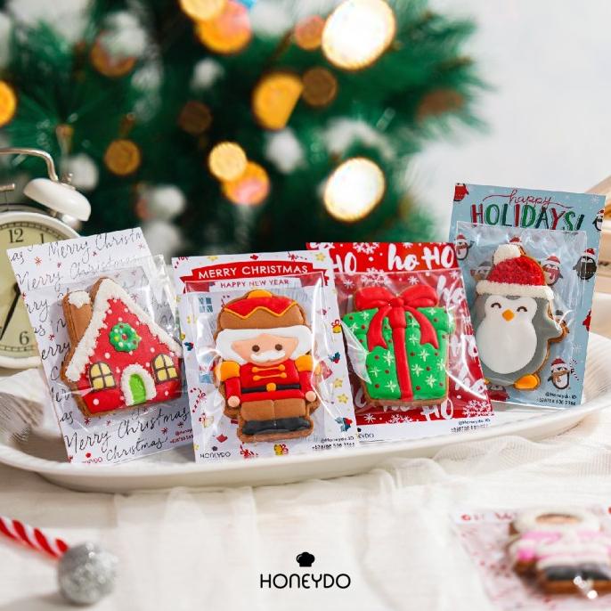 

Dubahstore Honeydo Christmas Cookies Card Cookie Kue Kering Natal Kartu Hampers Original