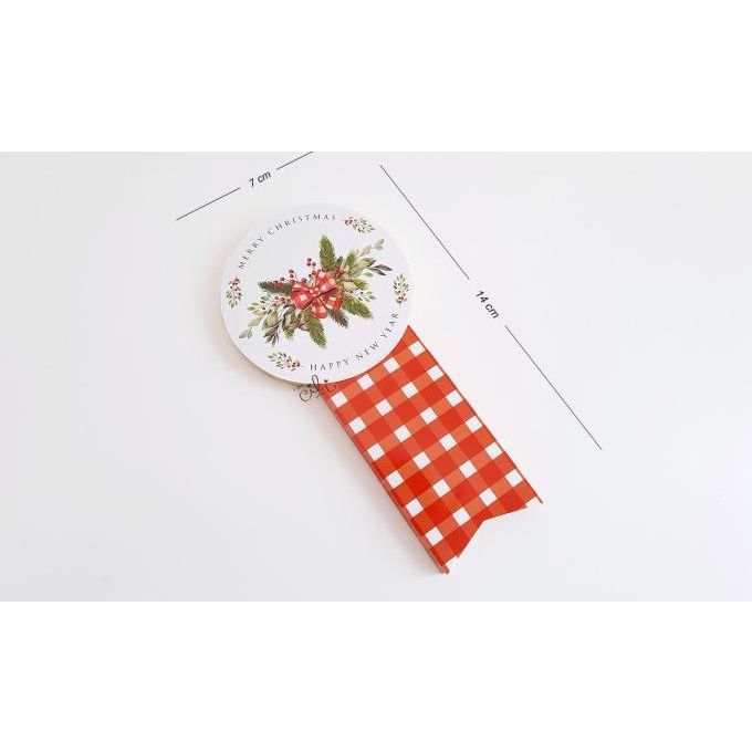 

(Sc021) Stiker Natal Christmas Wreath Untuk Toples 250Gr (Uk 7X14Cm) Pengiriman Cepat