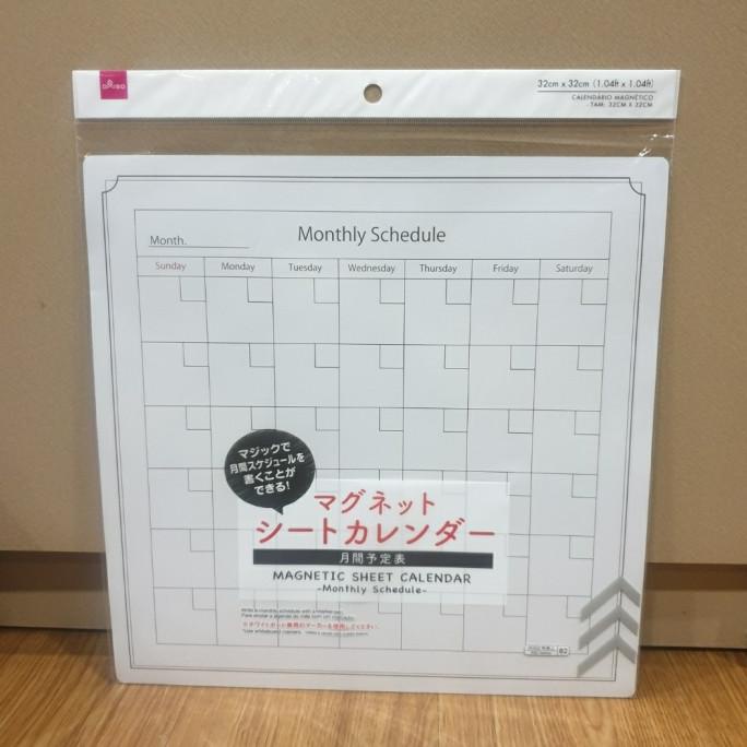 

Daiso Monthly Schedule Kalender Lembaran Agenda Jadwal Bulanan 32x32Cm